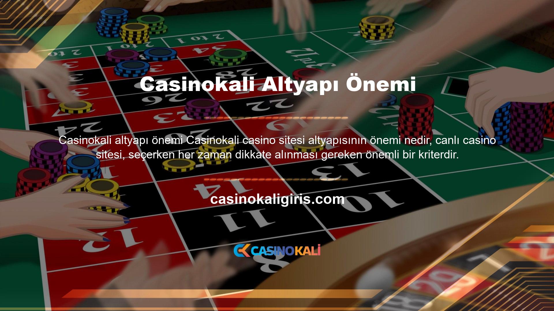 İyi ve sağlam bir canlı casino sitesi hızlı ve ayrıntılı bir yapıya sahiptir